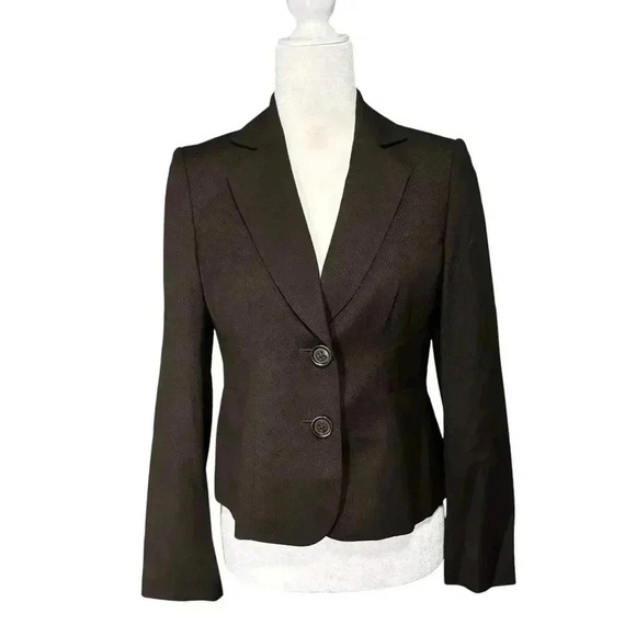 Nine West Brown Blazer Size 4P - Picture 1 of 6
